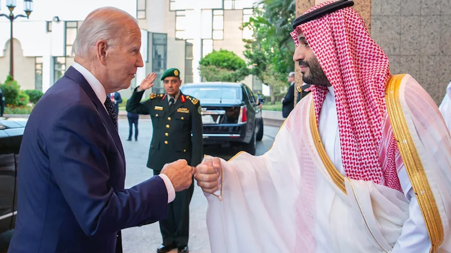 President Joe Biden and Saudi Crown Prince Mohammed bin Salman bin Abdulaziz