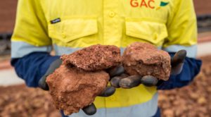 Bauxite from a Guinea Alumina Corporation operation