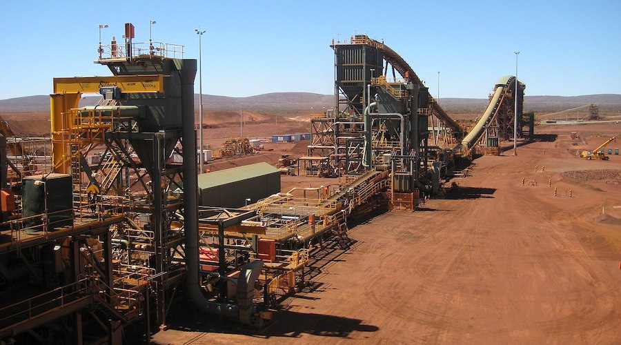 The plant at the Brockman 4 mine in the Pilbara region of Western Australia.