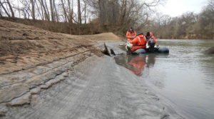 Coal ash sampling in the Dan River in the USA for detecting heavy metals and other pollutants