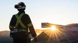 Female geologist in Canada