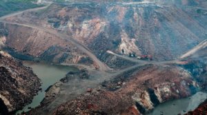 Open-pit mine in Jharia, India