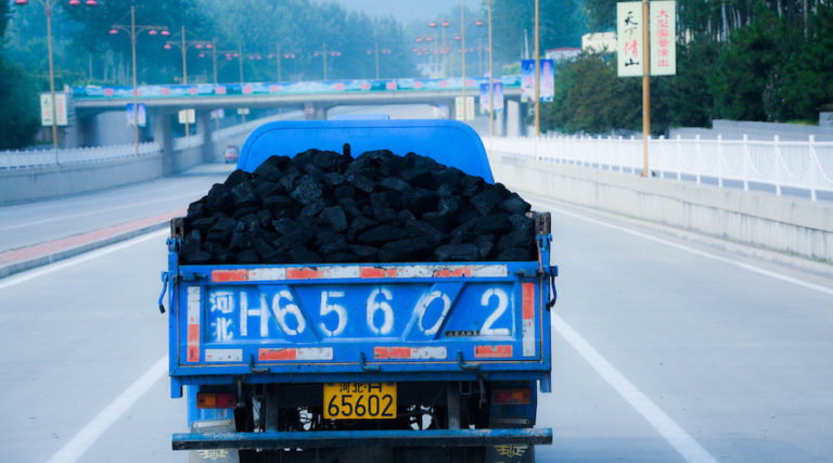 Coal in China.