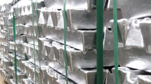 Aluminum ingots.