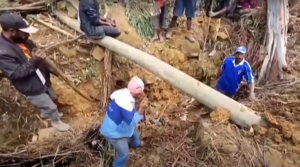 Landslide in Papua New Guinea.